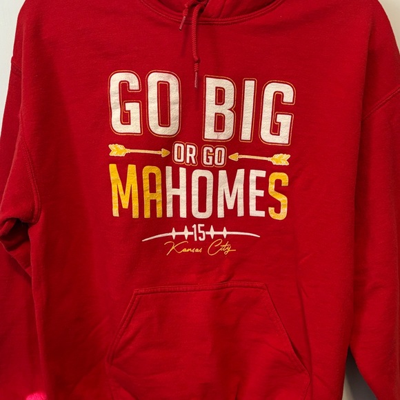 Gildan Red Heavy Blend Hoodie Kansas City Chiefs - Picture 3 of 8